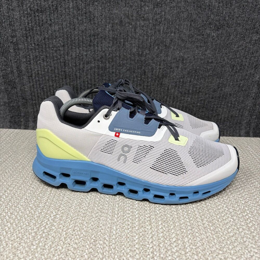 On Cloud Cloudstratus Frost Niagara Grey Blue Running Shoes Sneakers Mens 11 US